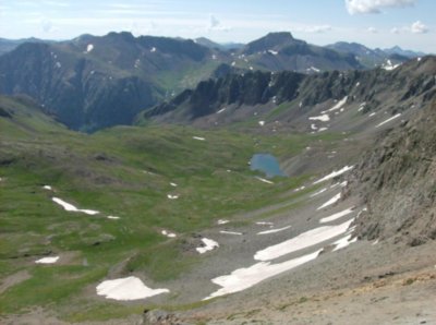 From the summit ridge of Handies Peak looking back where we've come from.jpg